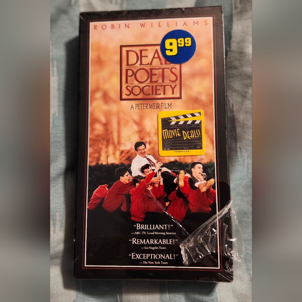 Brand New Dead Poets Society with Robin‎ Williams(VHS, 1995) New Sealed